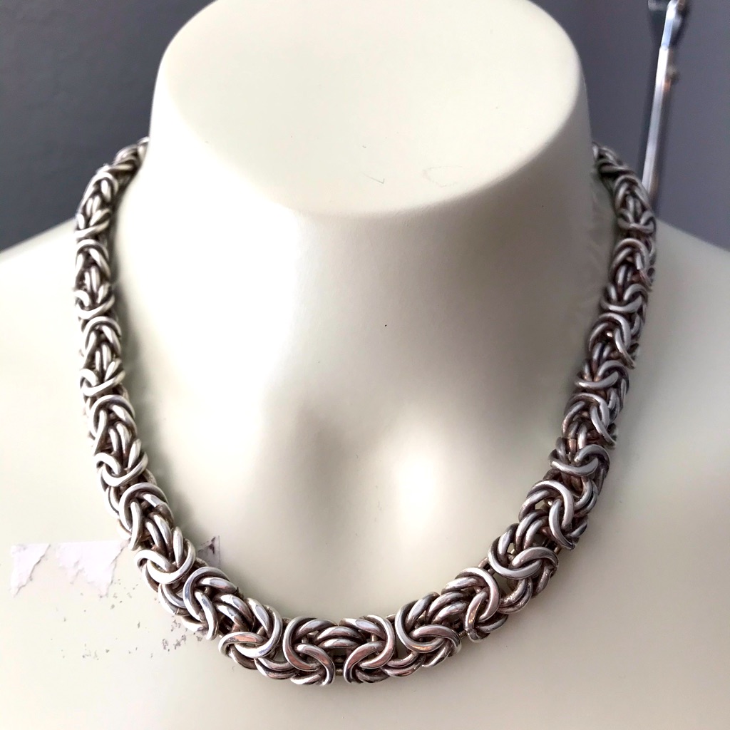 Authentic Silver Collar